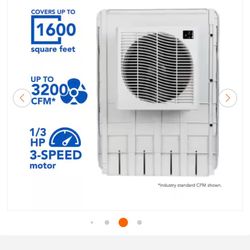 MCP 44 Mastercool 3200 CFM Slim Profile Window Evaporative Cooler for 1600 sq. ft.