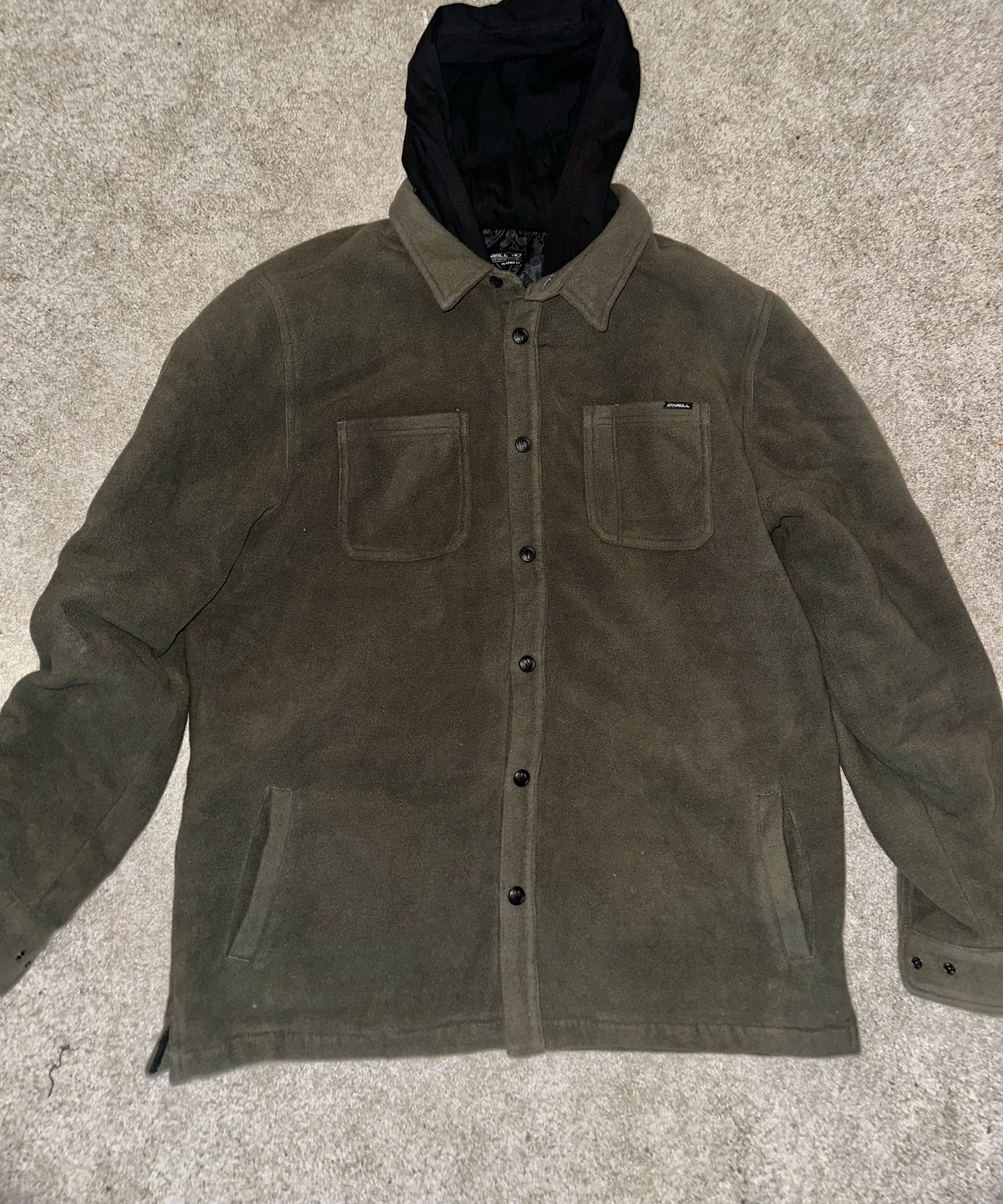 O’Neill SuperFleece Fleece Hoodie Jacket Dark Green Men’s XL
