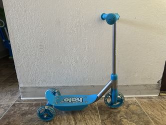 HALO Rise Above Jr. 3 Wheel Scooter - Blue - Unisex - Super Bright Light-up Wheels