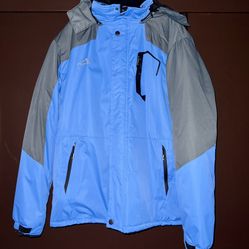 Blue Grey Winter Jacket 