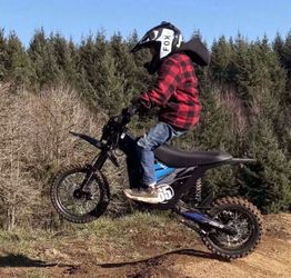 HAPPYRUN G300 SE Mini Electric Dirt Bike Teens Adults Electric Bike with Mid-Drive 48V 26AH Removable Battery with Hydraulic Brakes (26AH Dirt Bike