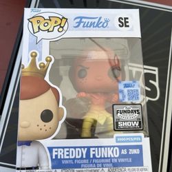 Funko Pop Fundays 2025: Freddy As Zuko LE 3500 Avatar Quest For The Grail