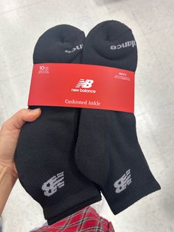 New Balance Men’s Cushioned Ankle Socks 10 pairs
