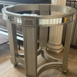 Beautiful Metallic Table Base with Mirror Accents by Coaster Fine Furniture 