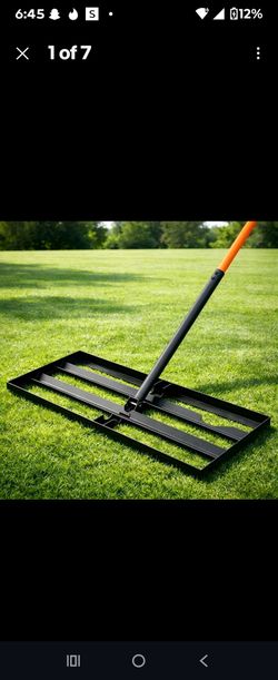 Lawn leveling rake 30x10