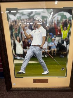 Framed Golf Celebration Photo with Plaque
