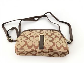 Brand New Jacquard Crossbody Bag - Double Zip Camera Purse⁠