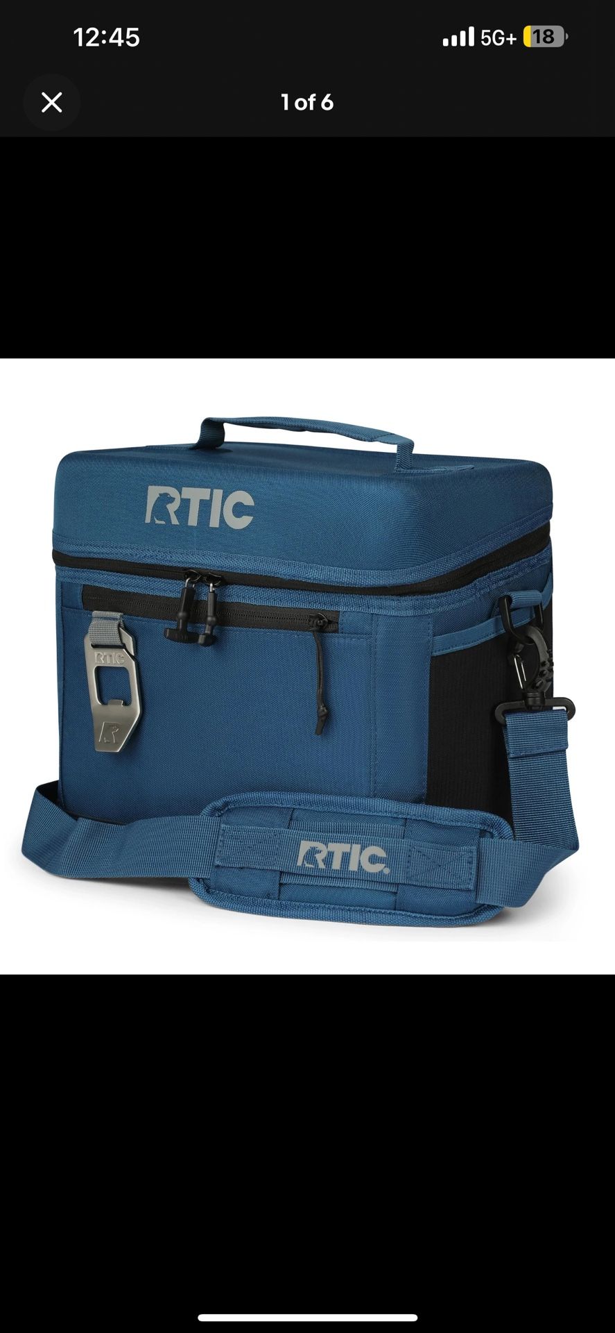15 Can Everyday Cooler, Soft Sided Portable Insulated Cooling for Lunch, Beach...