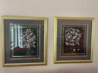 Pair of Framed Pictures (36” x 43” each)