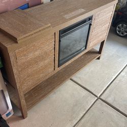 TV Stand with Electric Fireplace  