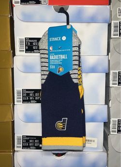 (Size M[6-8.5]) Stance 559 Fusion Crew NBA Indiana Pacers Basketball Sock