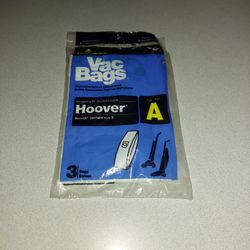 HOOVER TYPE A - BISSELL STYLE 2 VACUUM BAGS ( 3 BAGS ) NEW FACTORY SEALED 