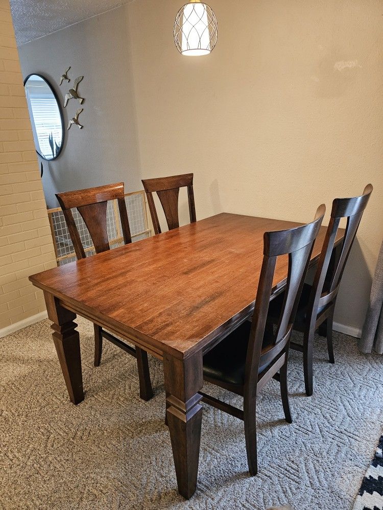 Solid Wood Dining Table Set