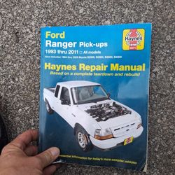 Haynes Manual Ford Rangers 1993 Thru 2011