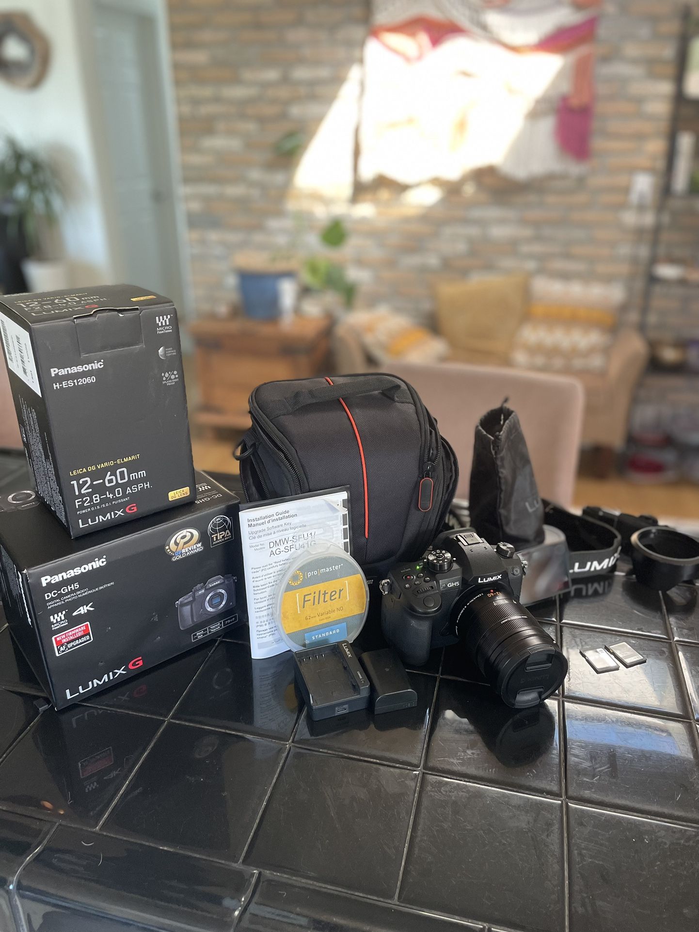 Panasonic GH5 w/ Panasonic 12-60mm Lens + Accessories