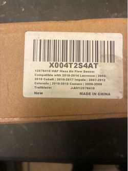 Chevy traverse mass air flow sensor