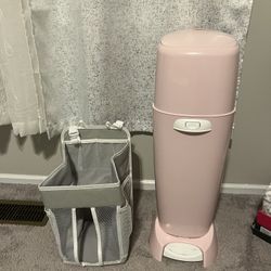 Diaper Bin And Diaper Organizer