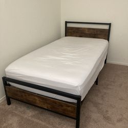 Twin Bed With mattress 