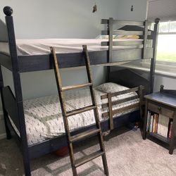 Kids Bunk Bed And Night Stand 