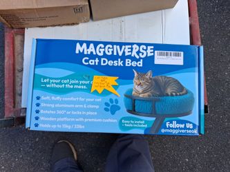 cat desk bed