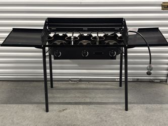 225,000 BTU 3-Burner Portable Propane Gas Cooker