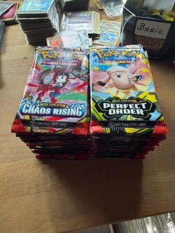 Chaos rising and Perfect order packs Pokemon