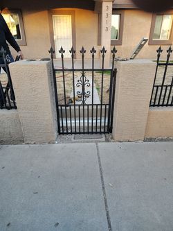 Metal gate, metal ramp, security gate, security door