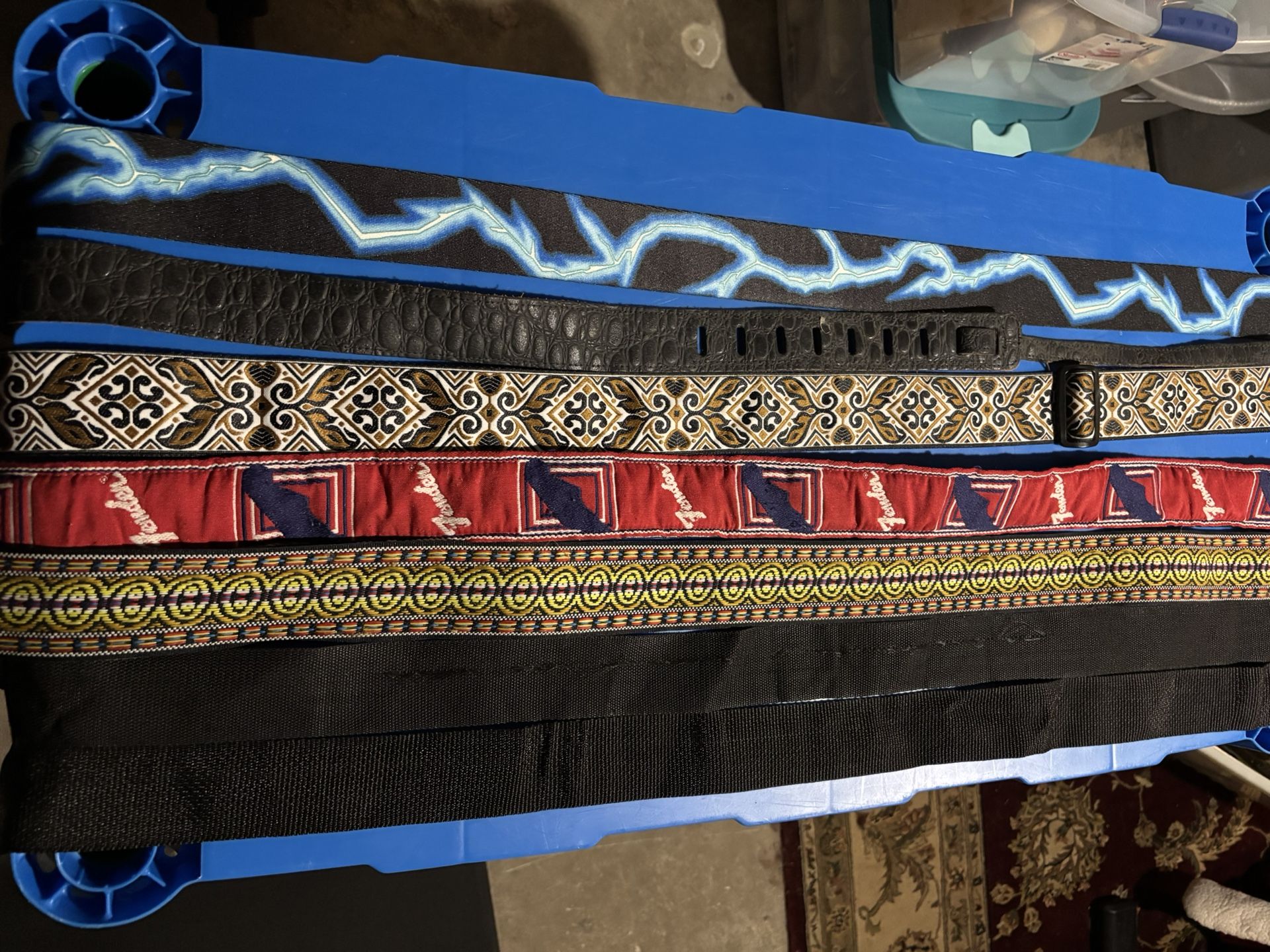 7 Various Guitar Straps