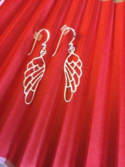 Sterling Silver Angel wings earrings ✨🎄✨😇 Silver jewelry 925 stamped