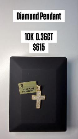 10KT Diamond Cross Pendant ✨✝️