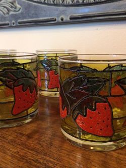 Vintage Barware 11oz  Lowball Glasses - Set of 8