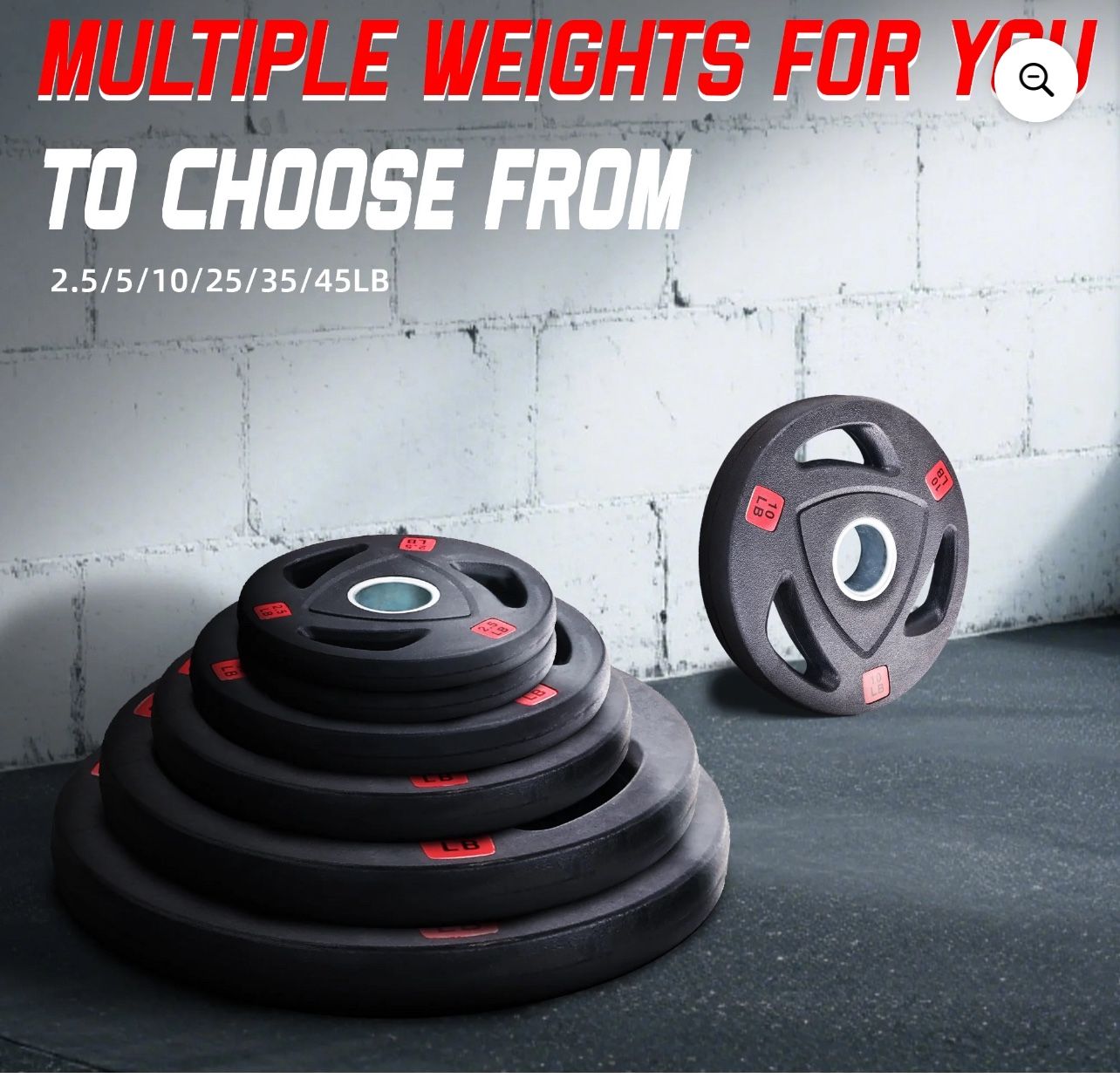 BalanceFrom Cast Iron Olympic Weight, Including 7 Ft Olympic Barbell And Clips, 300 Pounds 