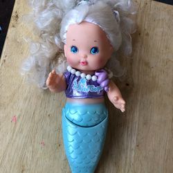 Vintage 1985 Tomy Princess Sweet Sea Mermaid Doll 