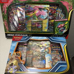 Pokemon Mega Venusaur Ex Premium Collection & Mega Kangaskhan Ex Box