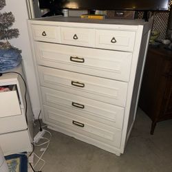 White Wooden Dresser 