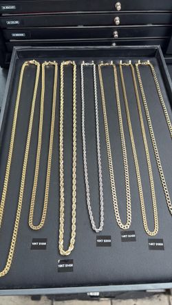 10KT-14KT Gold chains