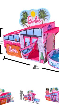 Barbie Dream house 7” Pop up Play Tent Includes 20 Plastic Balls Brand New