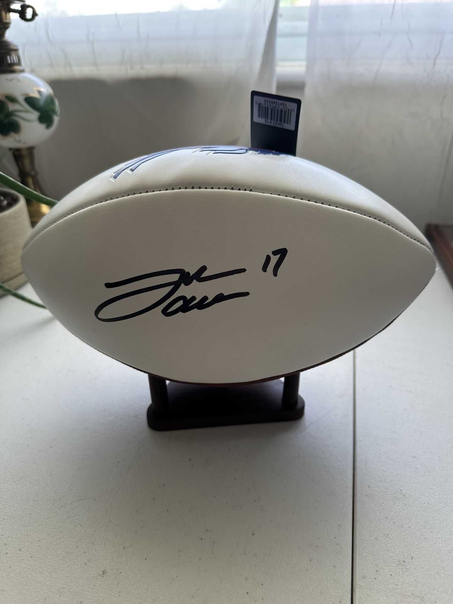JOSH ALLEN SIGNED FULL SIZE BUFFALO BILLS AUTOGRAPHED FOOTBALL w/COA - 775