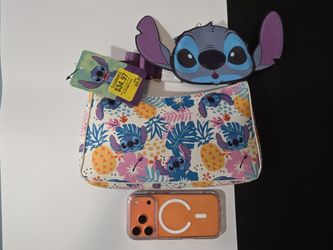 Disney Stitch Handbag With Coin Purse 