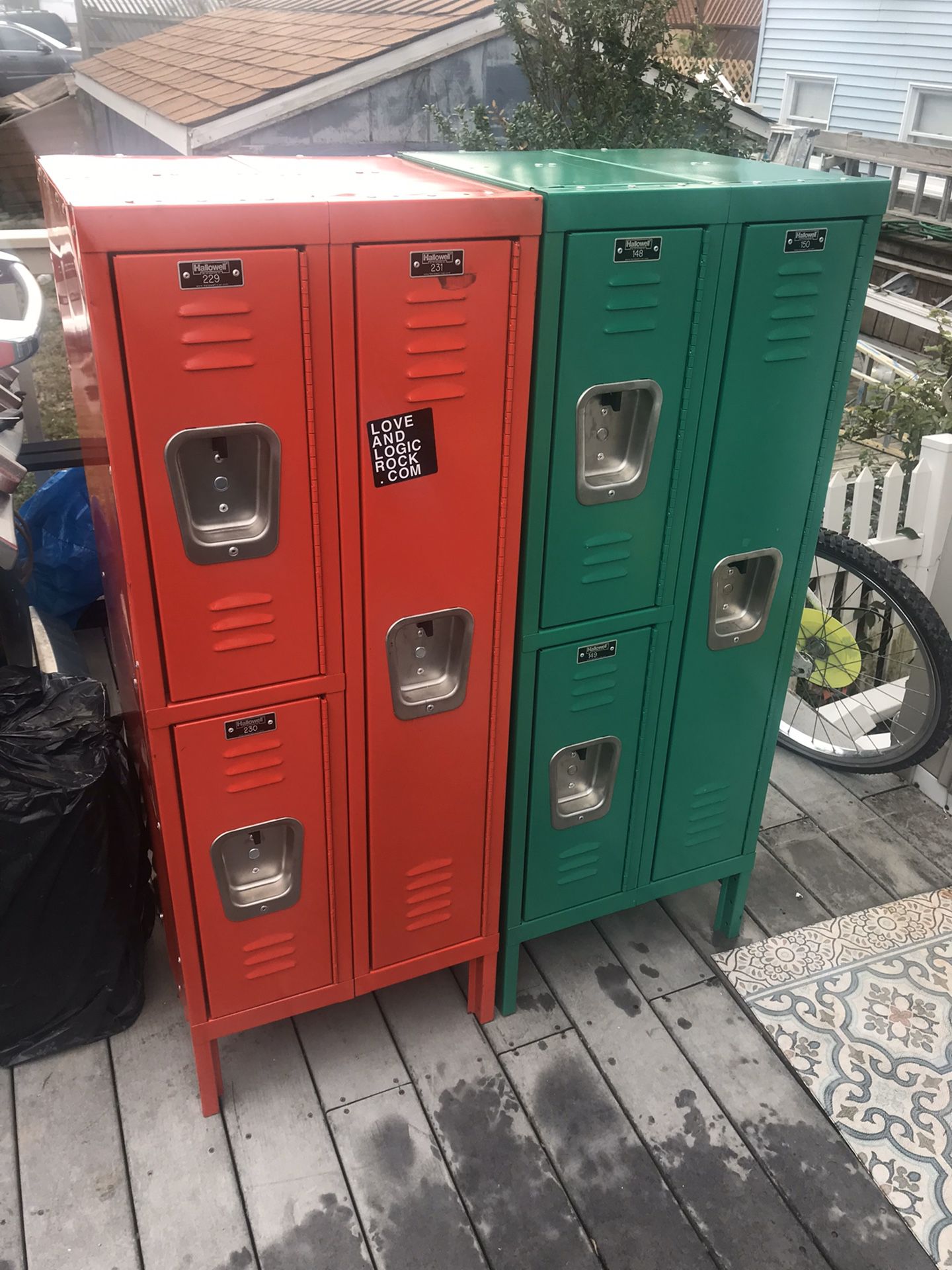 2 Great Hallowell lockers for work or home gym