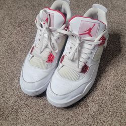 Nike Jordan 4 Retro Metallic Red Sz 10.5 Mens CT8527-112 - Sneakers