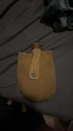 Vintage Soviet Army military canteen flask