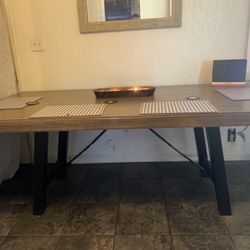 Extendable Wood Table W Add Ons Fits 6-9