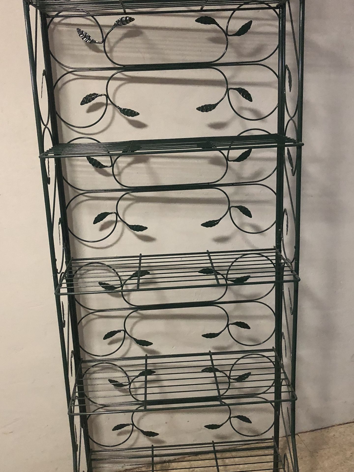 Green Foldable Bakers Rack/kitchen Rack