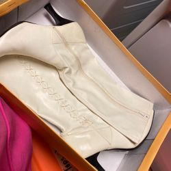White Boot Heels