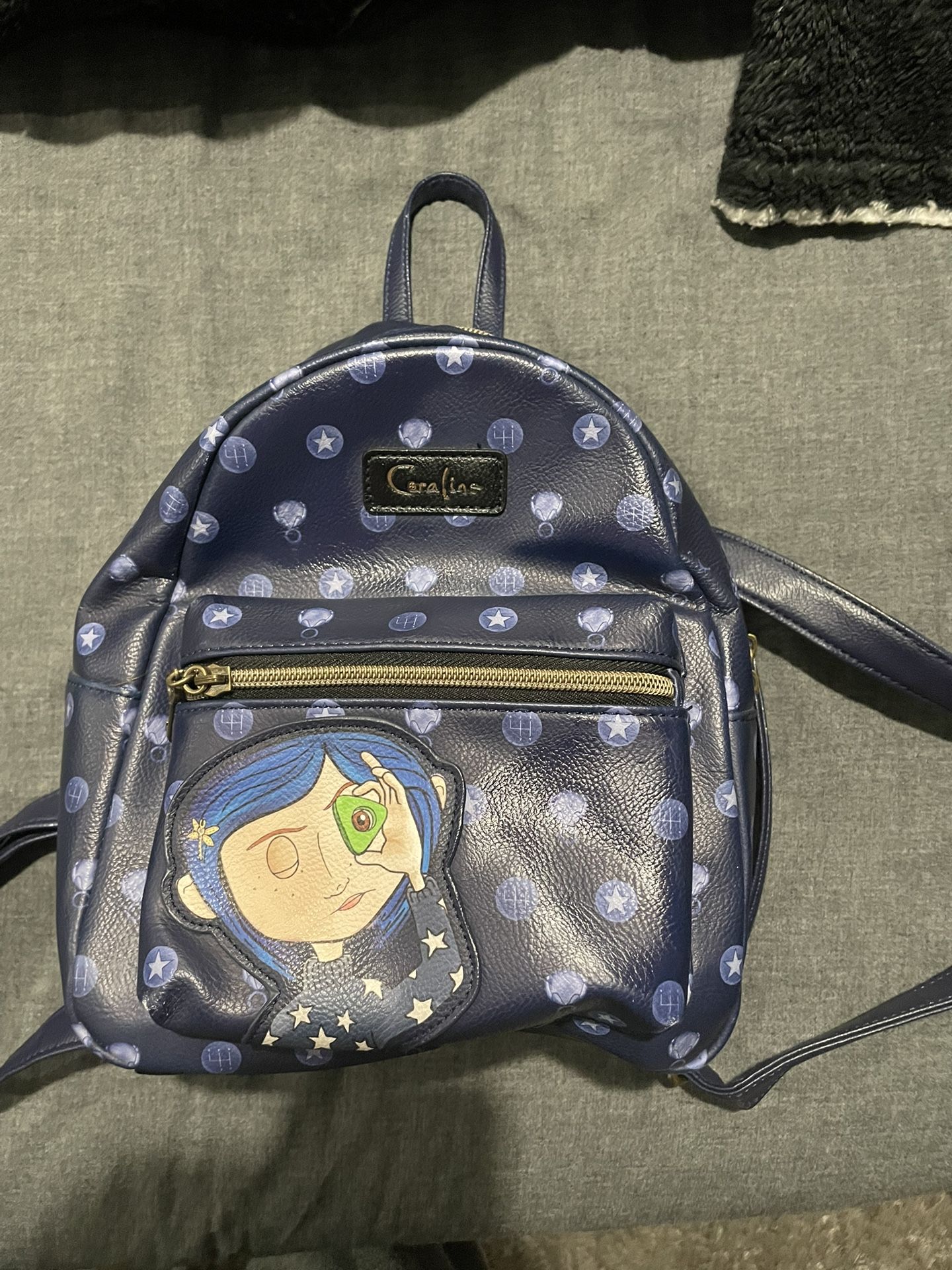 Was $160 Loungefly Coraline Icons Mini Backpack Leather