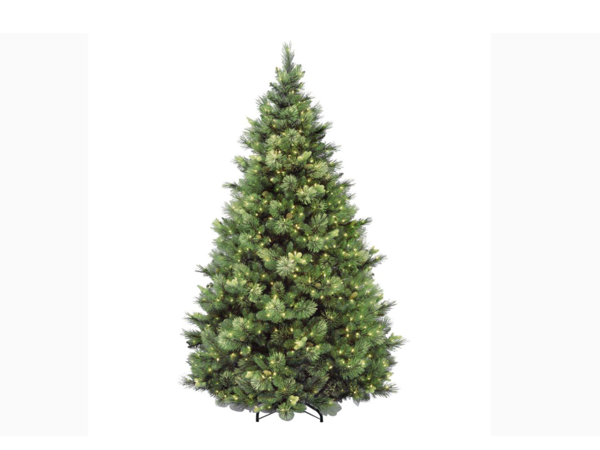 7.5’ Monarch Pre-Lite Christmas Tree with 1,200 clear lights.