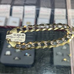 14k 15dwt Cuban Bracelet 