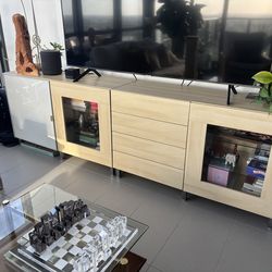 Ikea, Light Wood, Set of 2, Consoles Good Condition