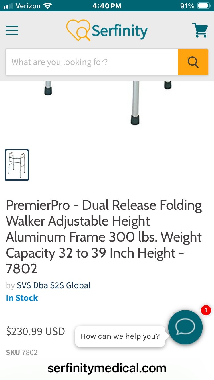 Drive Devilbiss /Primer Pro  Duel Release Folding Walker 